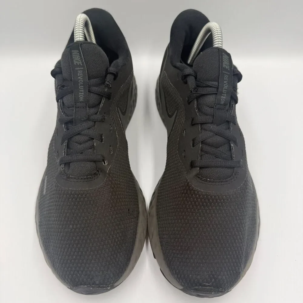 Nike Revolution 5 Mens Size 8 Black Running Shoes Sneakers BQ3204-001 Womens 9.5